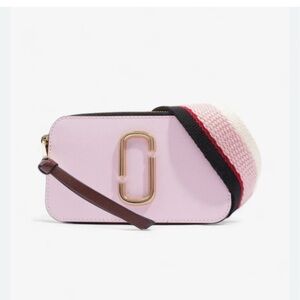 Marc Jacobs Light Pink Crossbody Bag with Gold Accent
